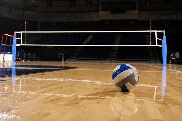 Volleyball on a court