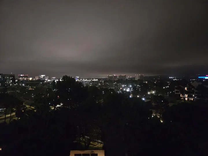 View of Irvine from the hotel