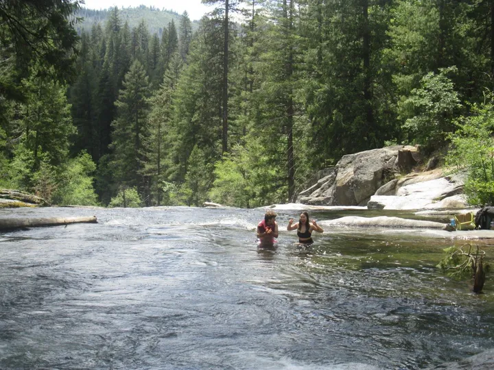 Cold plunge at Carlon Falls