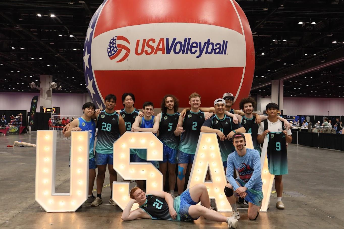 Spencer with Pandemonium Volleyball